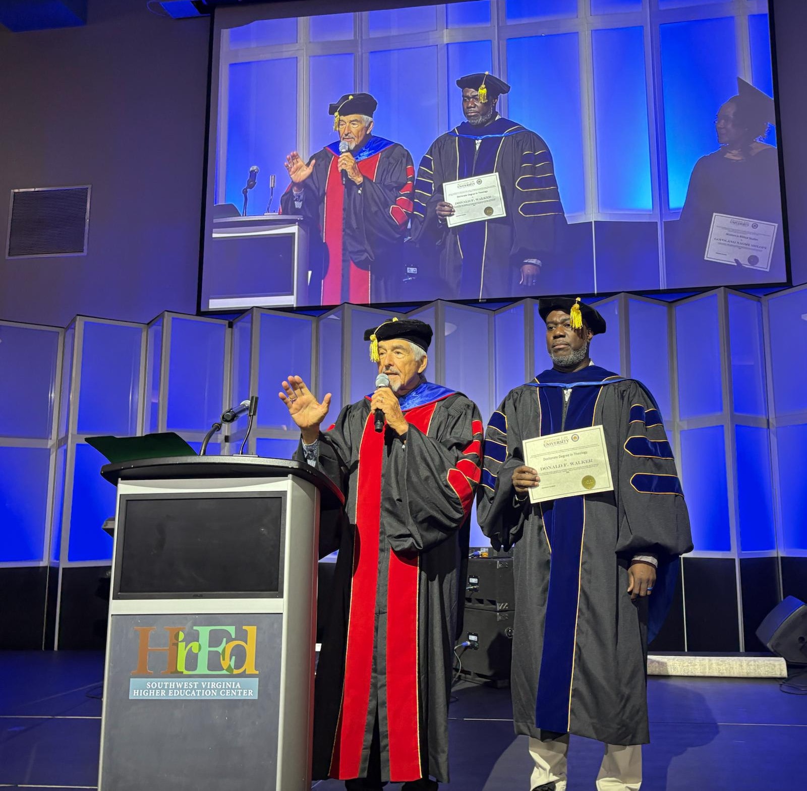 Global Awakening Summit academic ceremony at HiED Southwest Virginia